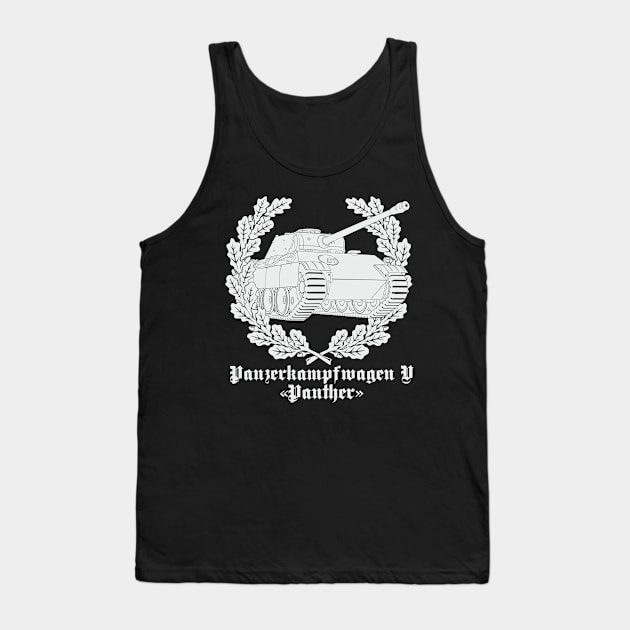 Pz-V Panther and a wreath of oak leaves Tank Top by FAawRay